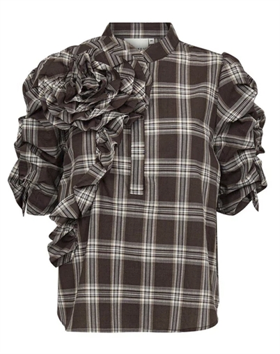 Gossia - Zabinago Blouse - Brown Checks